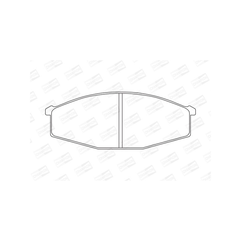 Jeu de quatre plaquettes de frein à disque CHAMPION