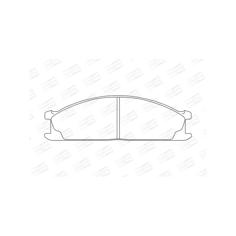 Jeu de quatre plaquettes de frein à disque CHAMPION