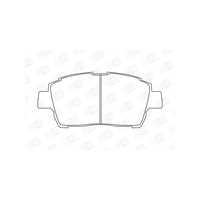 Jeu de quatre plaquettes de frein à disque CHAMPION