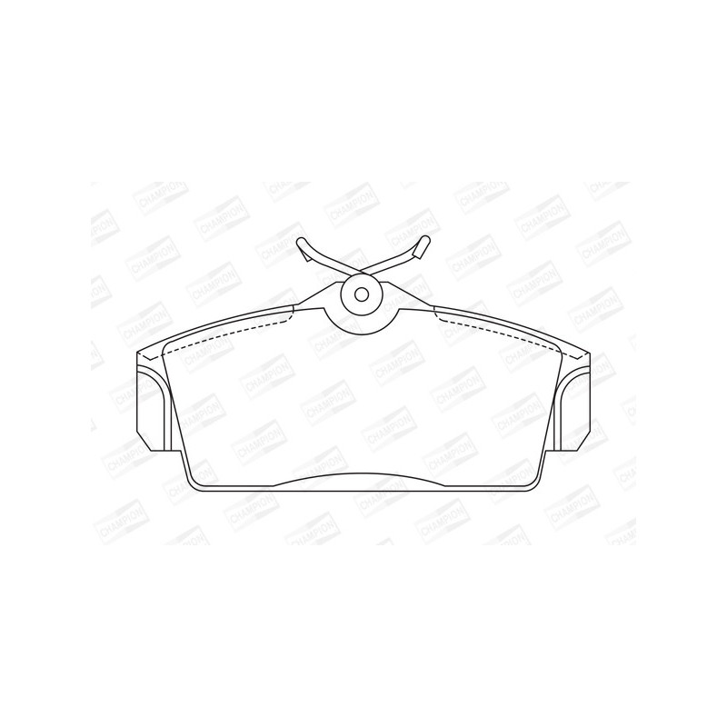 Jeu de quatre plaquettes de frein à disque CHAMPION