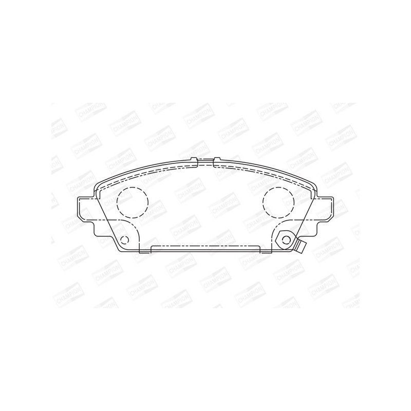 Jeu de quatre plaquettes de frein à disque CHAMPION