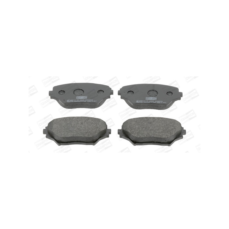 Jeu de quatre plaquettes de frein à disque CHAMPION