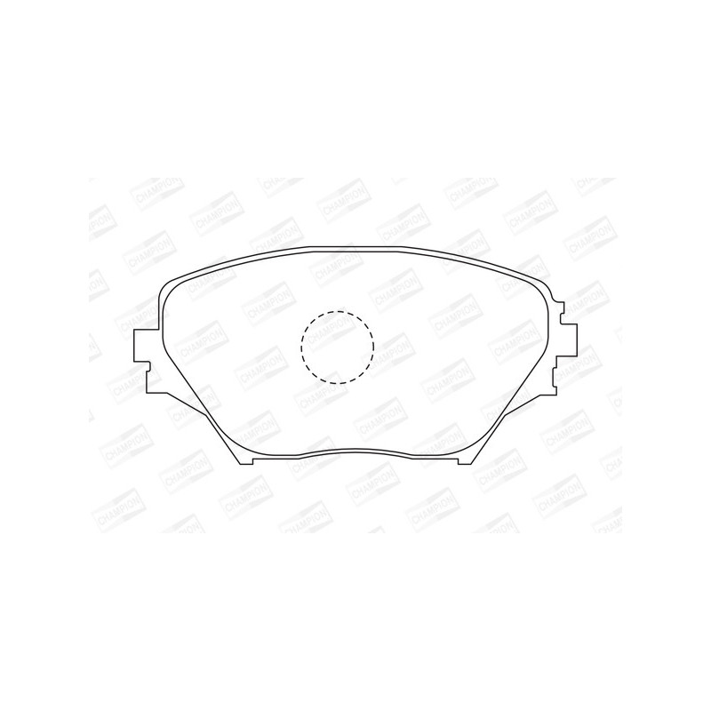 Jeu de quatre plaquettes de frein à disque CHAMPION