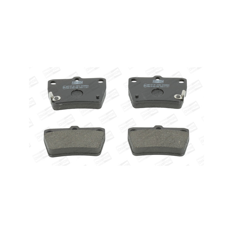 Jeu de quatre plaquettes de frein à disque CHAMPION