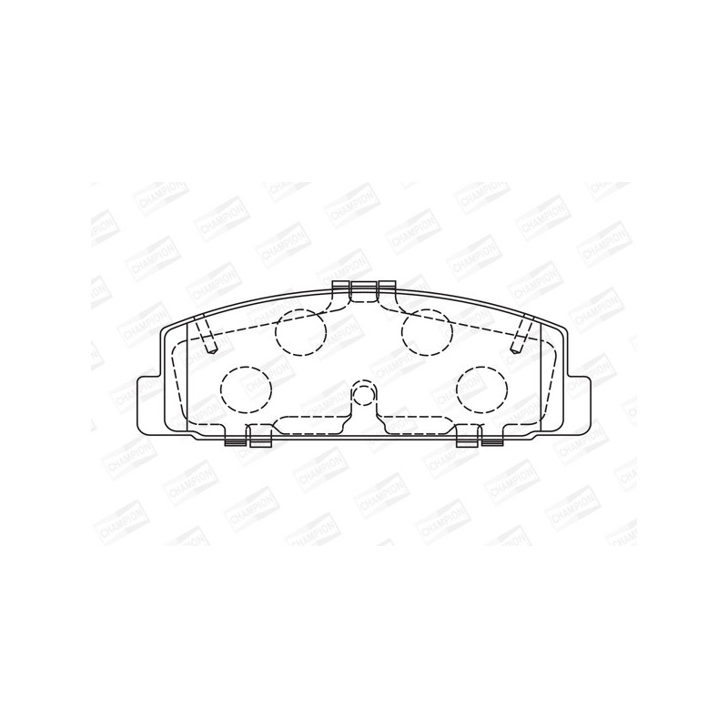 Jeu de quatre plaquettes de frein à disque CHAMPION