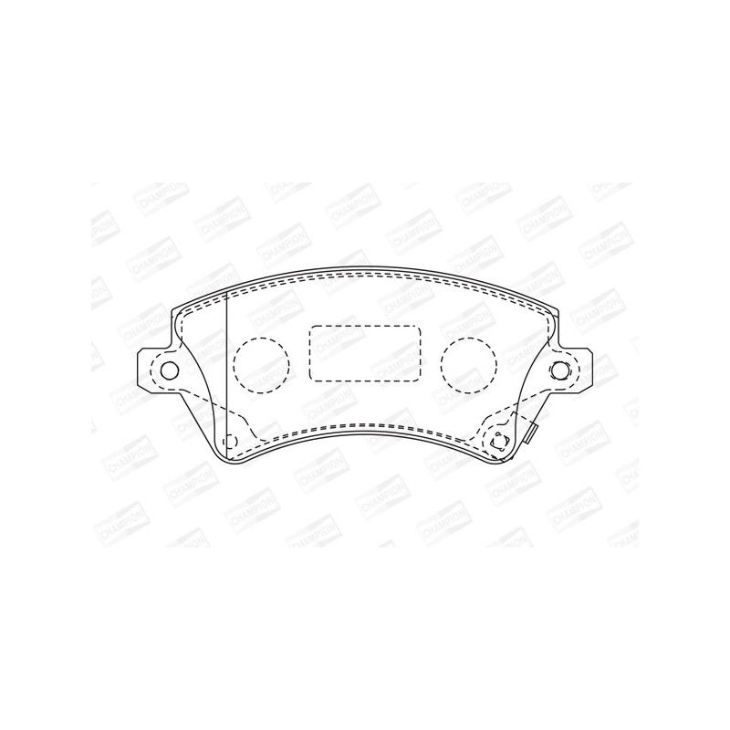 Jeu de quatre plaquettes de frein à disque CHAMPION