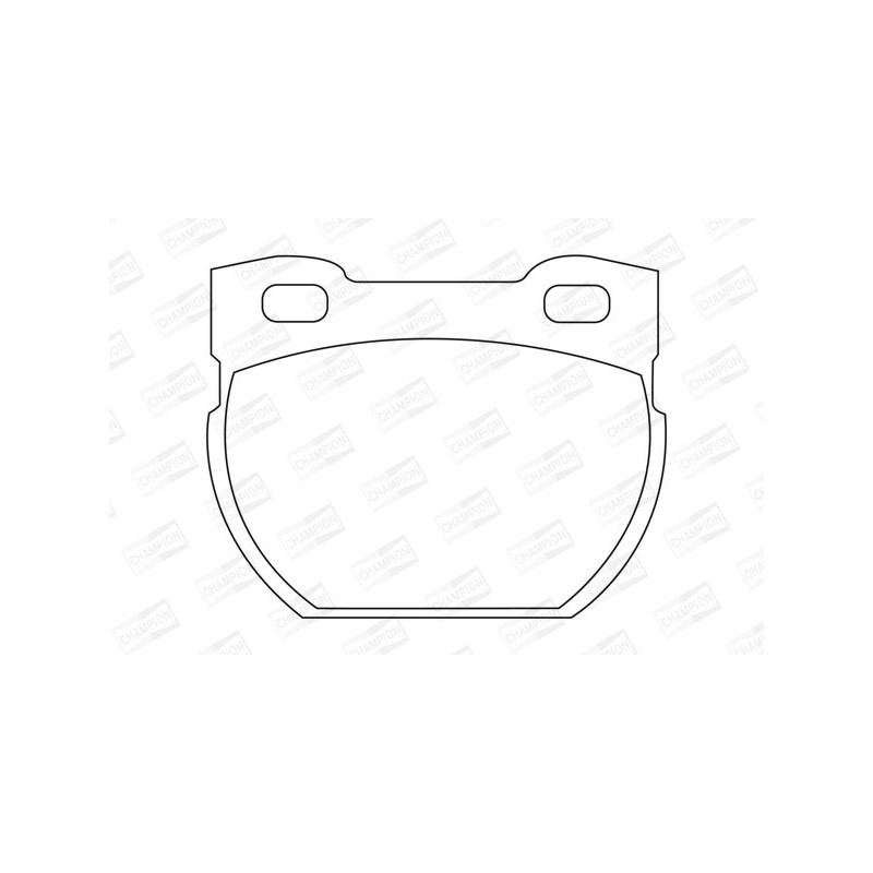 Jeu de quatre plaquettes de frein à disque CHAMPION