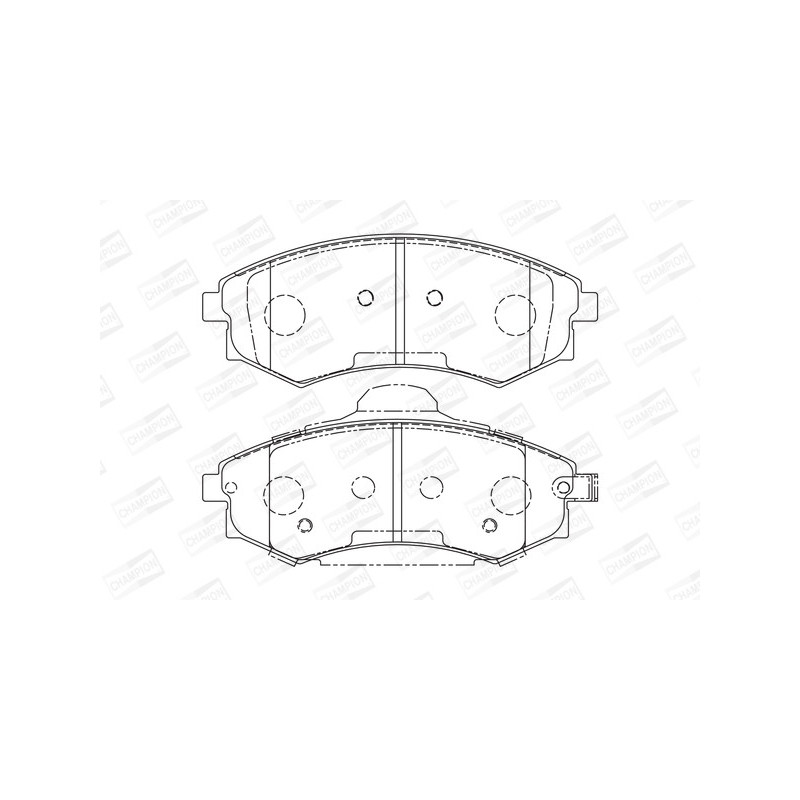 Jeu de quatre plaquettes de frein à disque CHAMPION