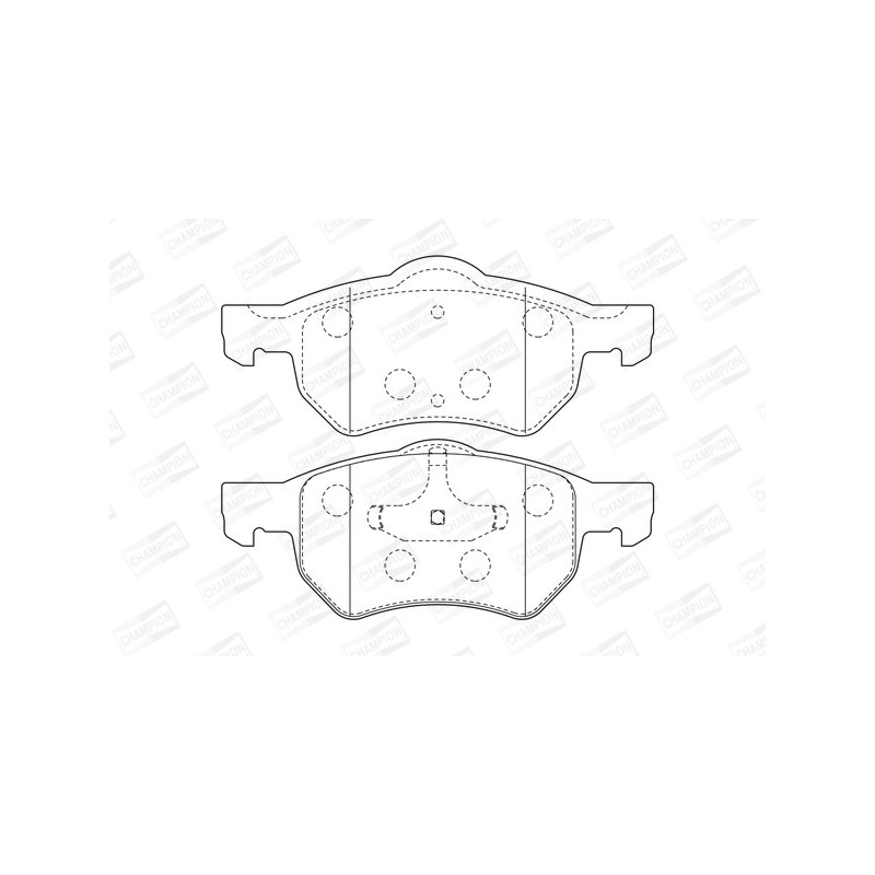 Jeu de quatre plaquettes de frein à disque CHAMPION