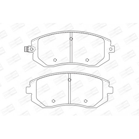 Jeu de quatre plaquettes de...