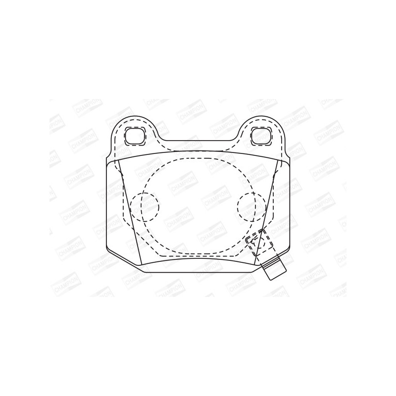 Jeu de quatre plaquettes de frein à disque CHAMPION