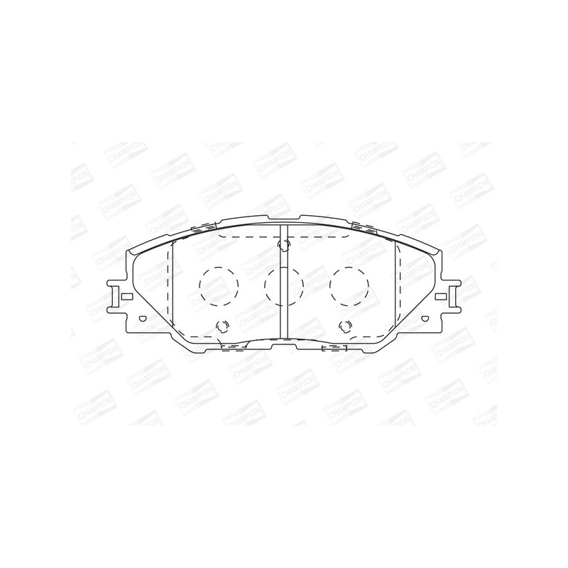 Jeu de quatre plaquettes de frein à disque CHAMPION