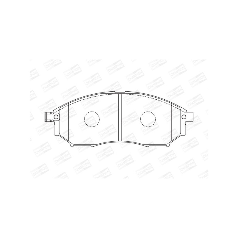 Jeu de quatre plaquettes de frein à disque CHAMPION