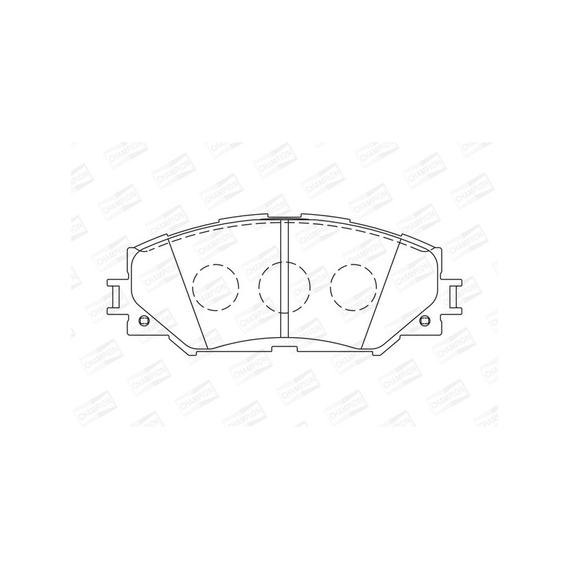 Jeu de quatre plaquettes de frein à disque CHAMPION