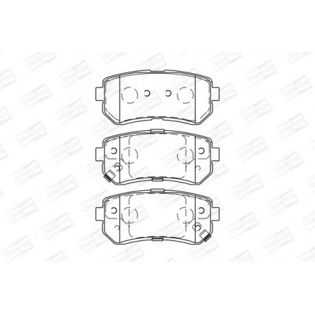 Jeu de quatre plaquettes de...