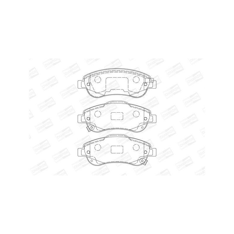 Jeu de quatre plaquettes de frein à disque CHAMPION