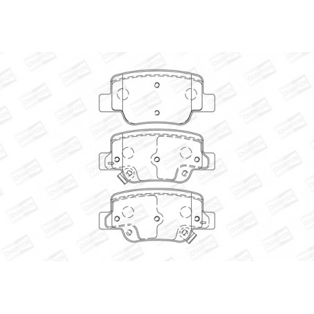 Jeu de quatre plaquettes de...