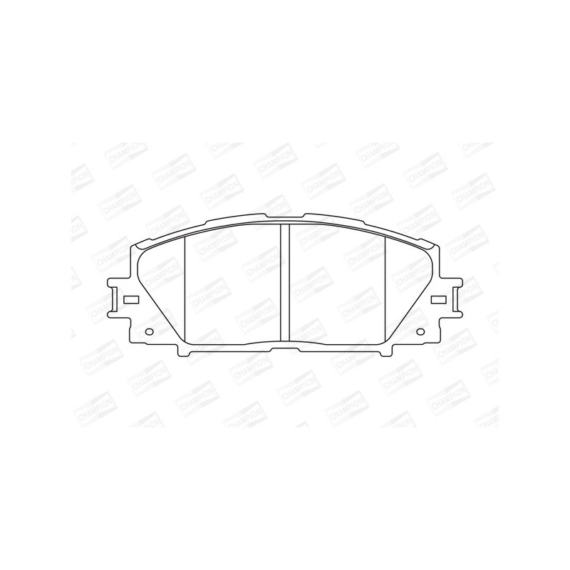 Jeu de quatre plaquettes de frein à disque CHAMPION