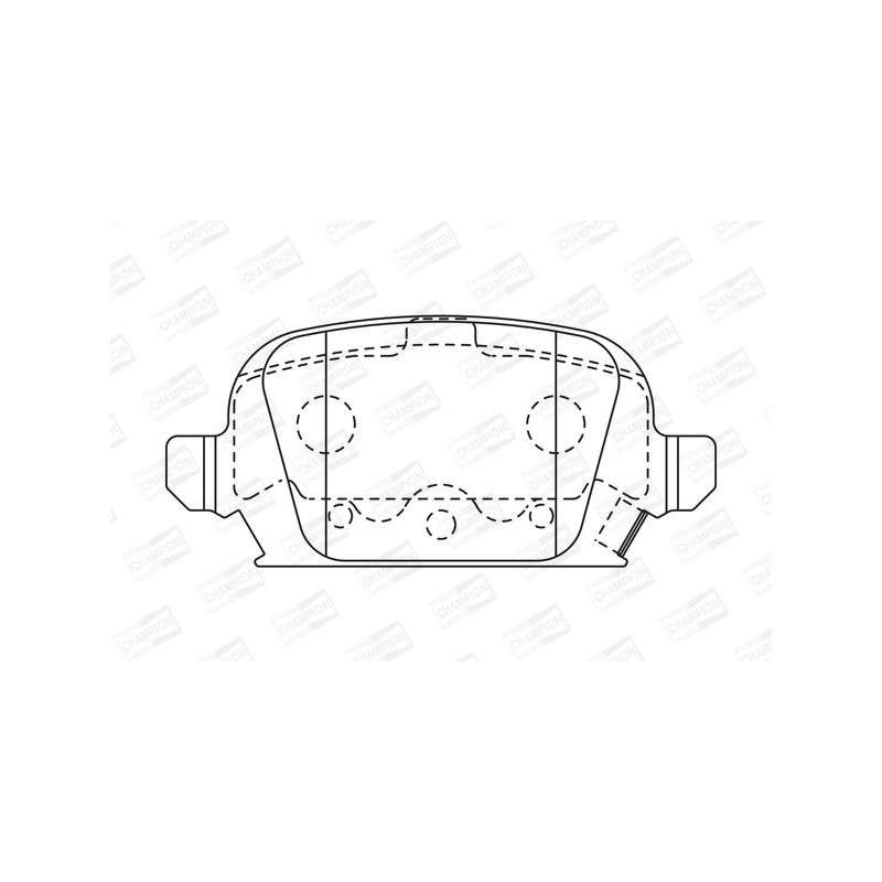 Jeu de quatre plaquettes de frein à disque CHAMPION