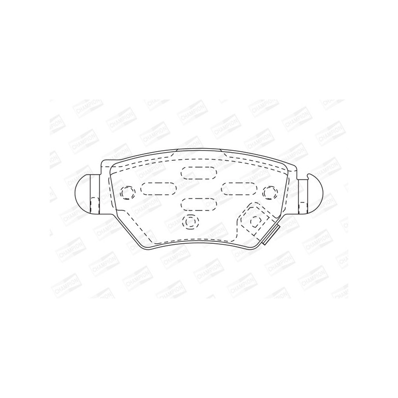 Jeu de quatre plaquettes de frein à disque CHAMPION