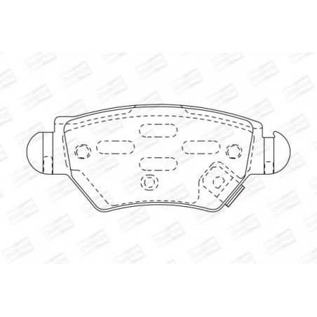 Jeu de quatre plaquettes de...