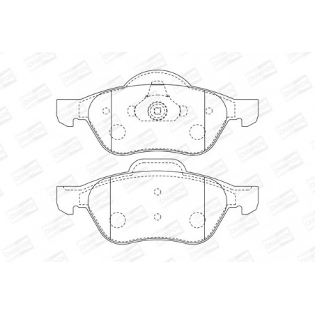 Jeu de quatre plaquettes de...