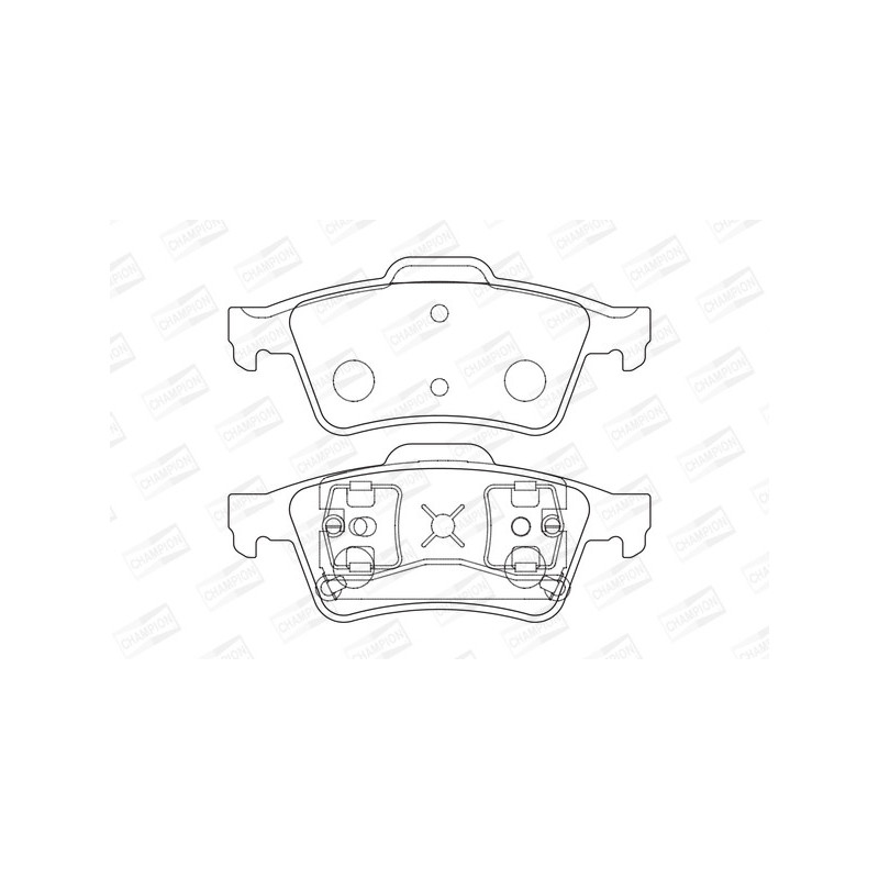 Jeu de quatre plaquettes de frein à disque CHAMPION