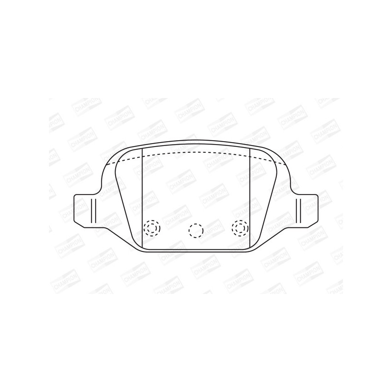 Jeu de quatre plaquettes de frein à disque CHAMPION