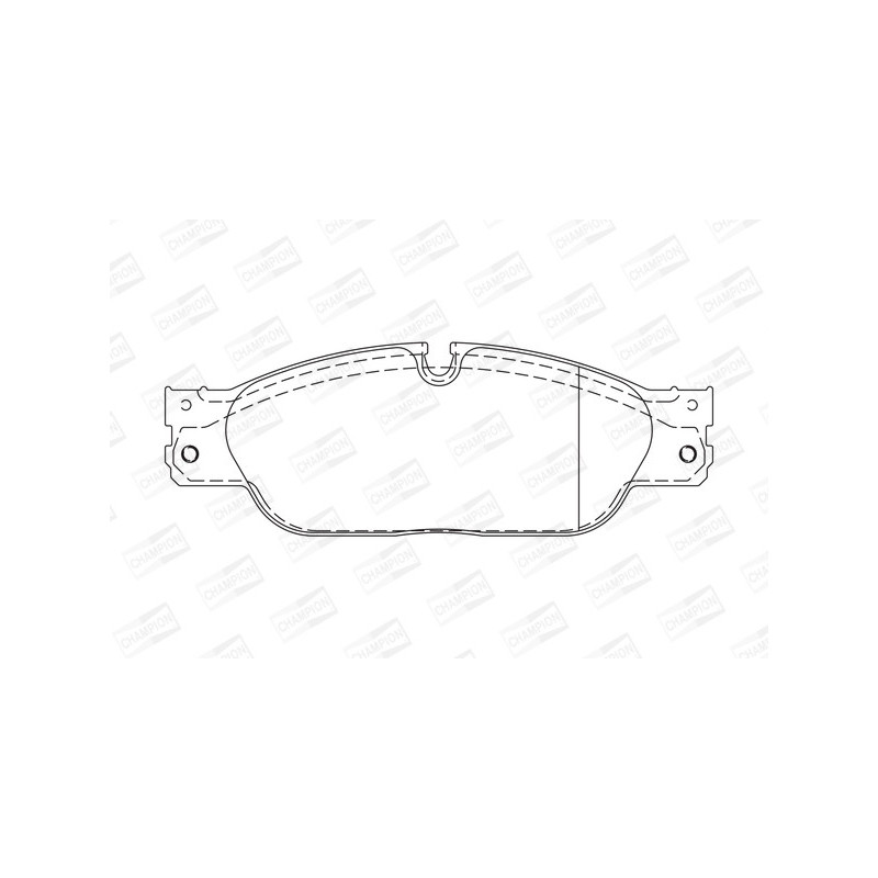 Jeu de quatre plaquettes de frein à disque CHAMPION