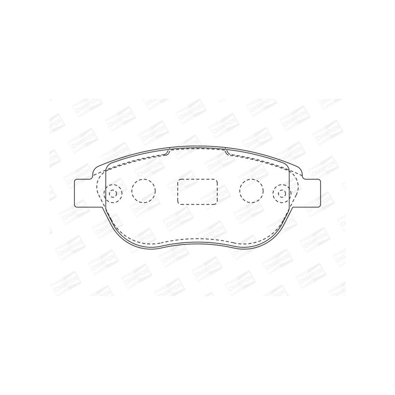 Jeu de quatre plaquettes de frein à disque CHAMPION