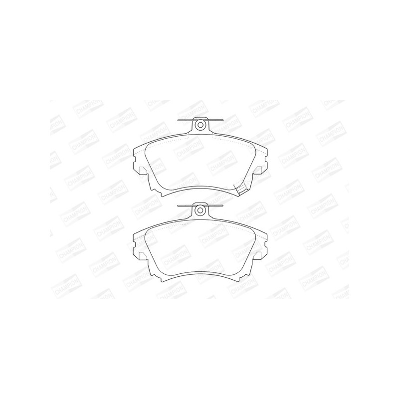 Jeu de quatre plaquettes de frein à disque CHAMPION