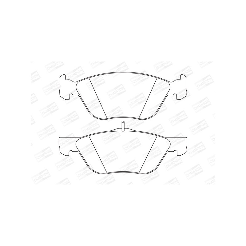 Jeu de quatre plaquettes de frein à disque CHAMPION