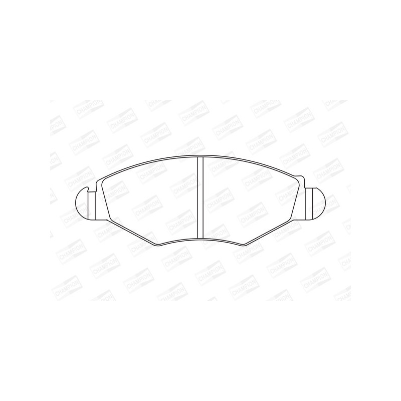 Jeu de quatre plaquettes de frein à disque CHAMPION