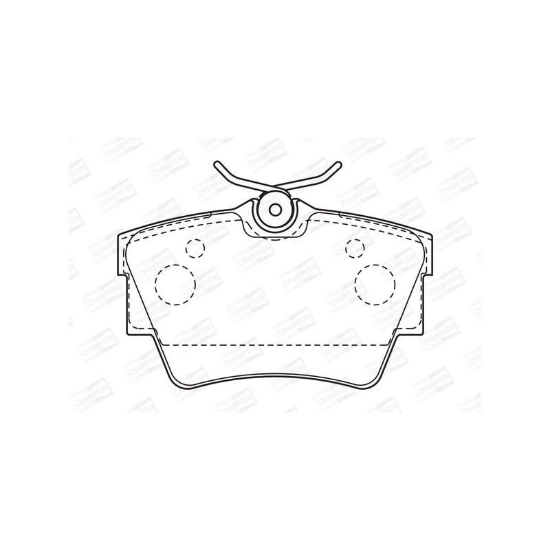 Jeu de quatre plaquettes de frein à disque CHAMPION