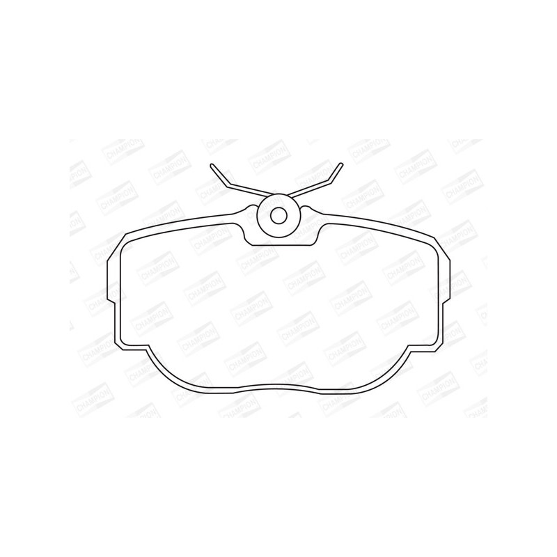 Jeu de quatre plaquettes de frein à disque CHAMPION