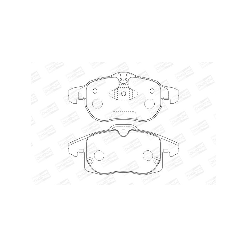 Jeu de quatre plaquettes de frein à disque CHAMPION