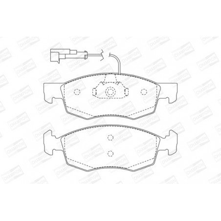 Jeu de quatre plaquettes de...