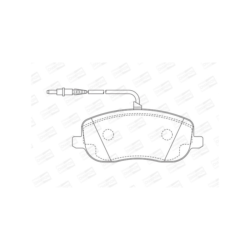 Jeu de quatre plaquettes de frein à disque CHAMPION