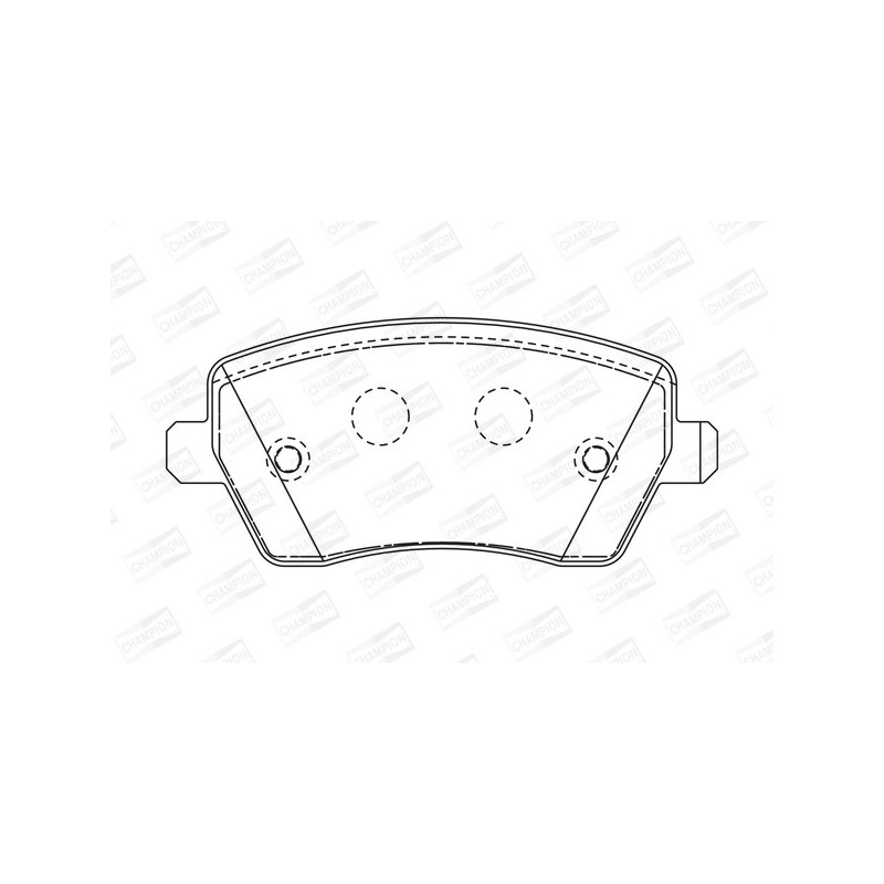 Jeu de quatre plaquettes de frein à disque CHAMPION