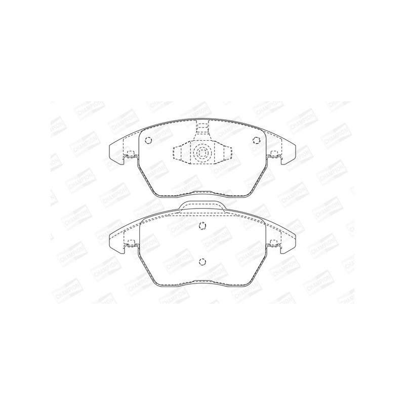 Jeu de quatre plaquettes de frein à disque CHAMPION