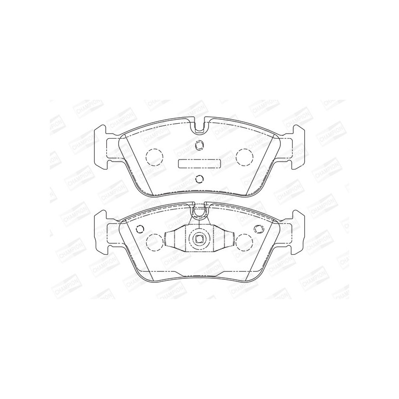 Jeu de quatre plaquettes de frein à disque CHAMPION