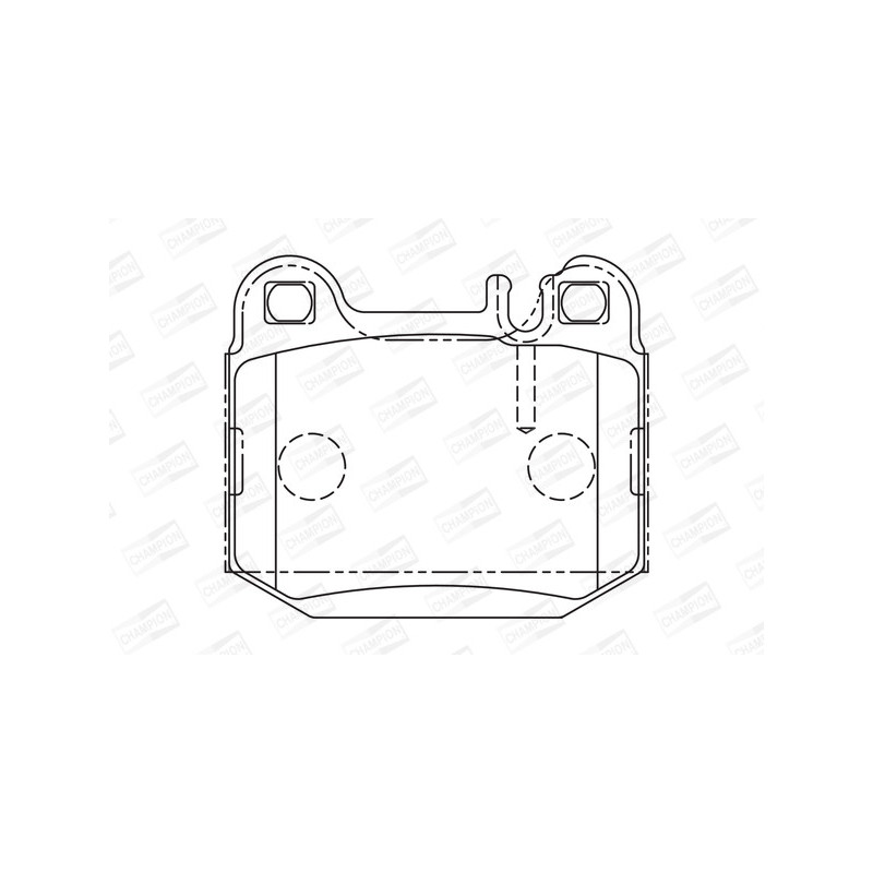 Jeu de quatre plaquettes de frein à disque CHAMPION