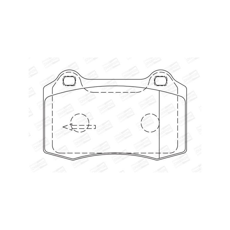 Jeu de quatre plaquettes de frein à disque CHAMPION