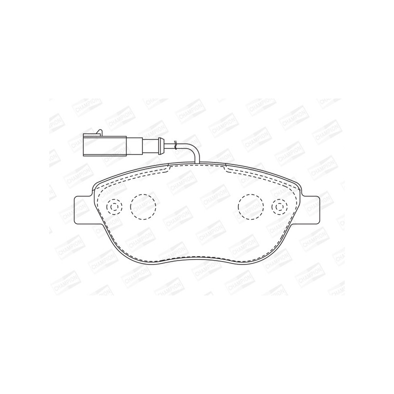 Jeu de quatre plaquettes de frein à disque CHAMPION