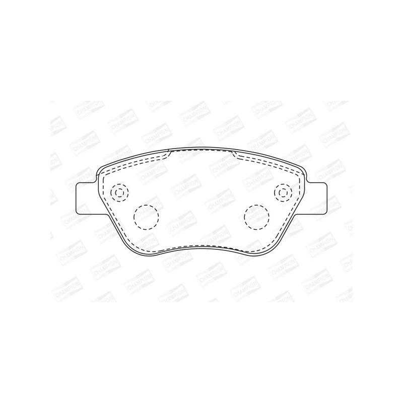 Jeu de quatre plaquettes de frein à disque CHAMPION