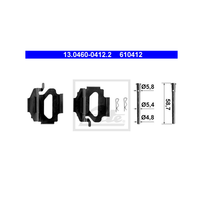 Kit d'accessoires (plaquette de frein) ATE
