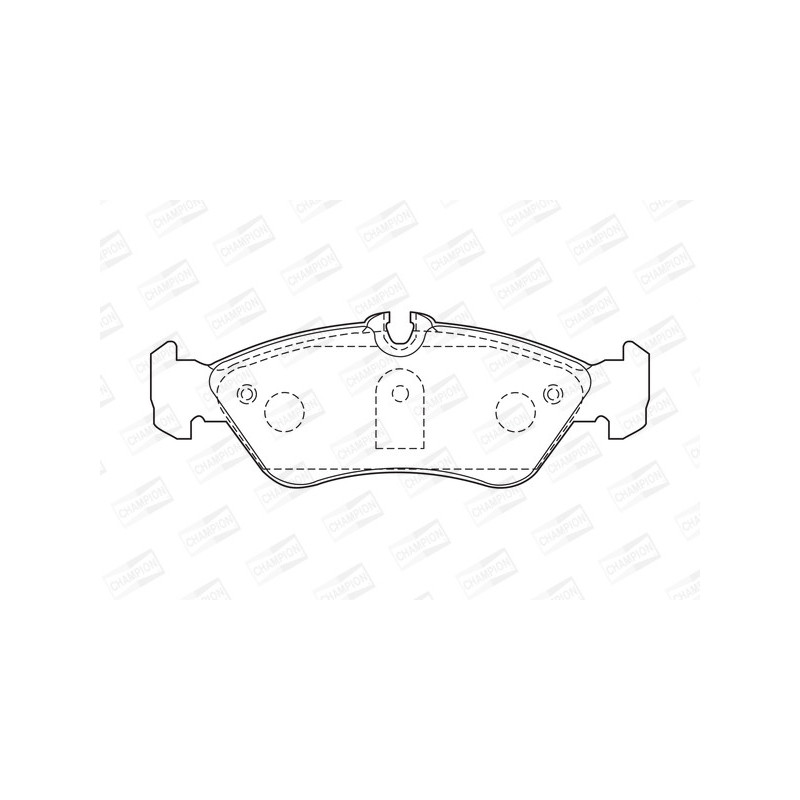 Jeu de quatre plaquettes de frein à disque CHAMPION