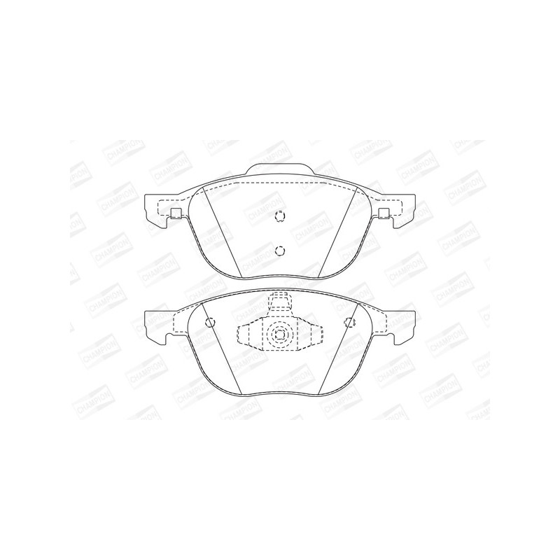 Jeu de quatre plaquettes de frein à disque CHAMPION