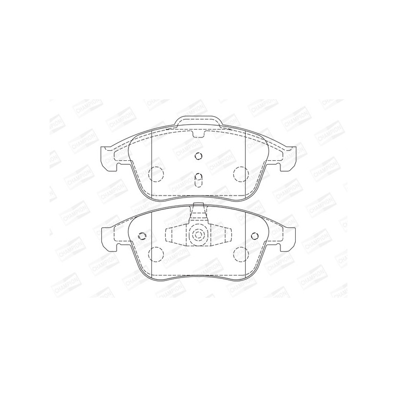 Jeu de quatre plaquettes de frein à disque CHAMPION