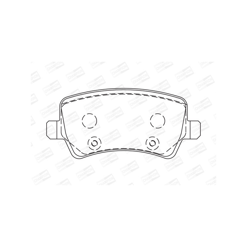 Jeu de quatre plaquettes de frein à disque CHAMPION